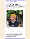Nyack People and Places: Eric david Laxman, Sculptor