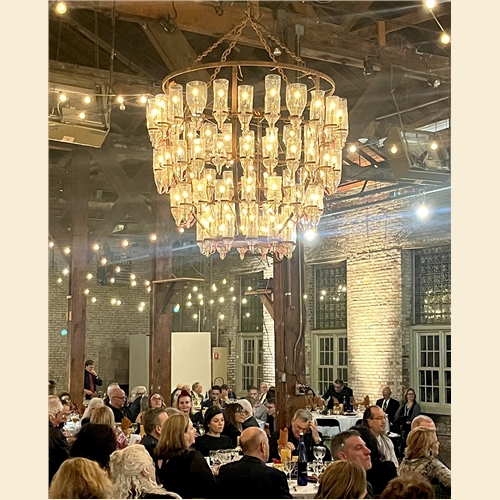 "Champagne Dress Chandelier-in Garner"