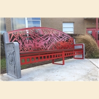 Rockland Fire Training Center Art Benches